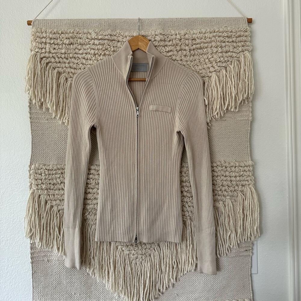 Modern Citizen Kaine Ribbed Two-Way Zip Sweater